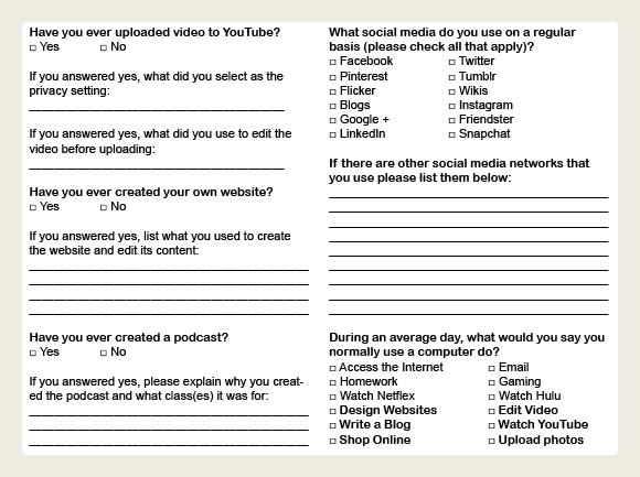 Questions related to online content