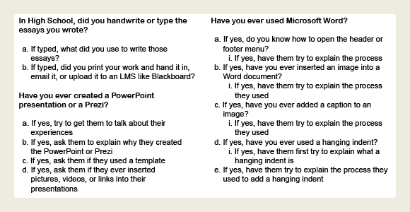 Focus Group Questions