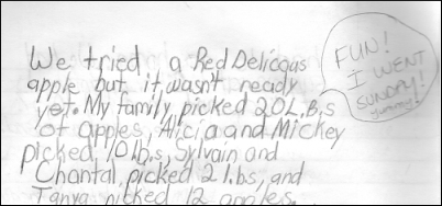 we picked 10lbs, etc