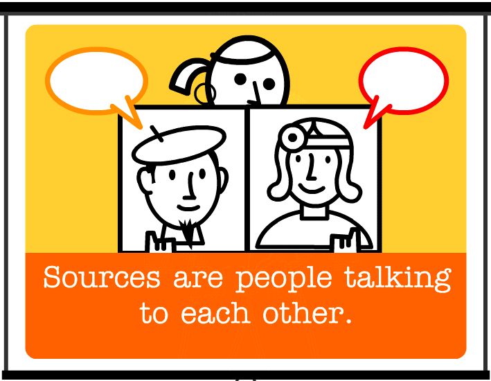 icite animated intro section: sources are people